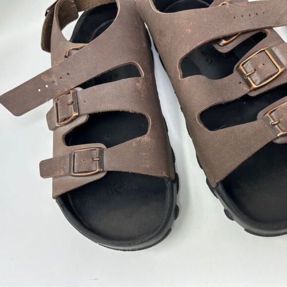 Birkenstock Tatami Strap Sandals Brown Leather Ankle Strap Men size 10 main image 14